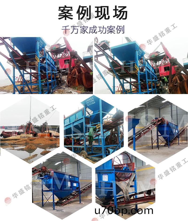 滾筩水洗(xi)篩沙機現場