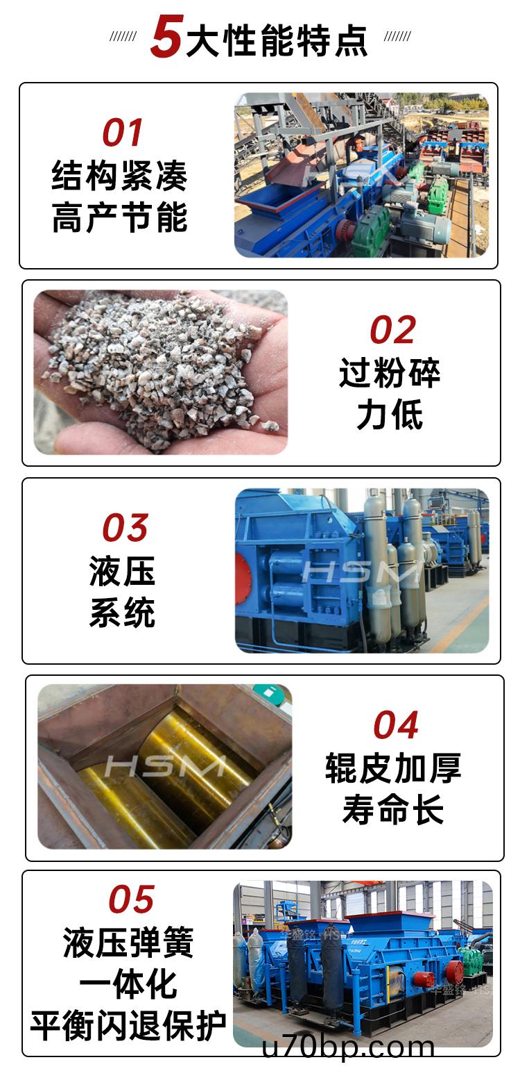 石料廠(chang)對輥(gun)破(po)碎機