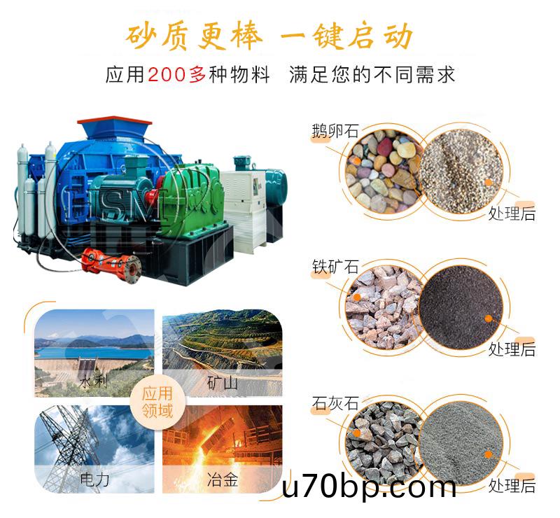 大型對(dui)輥(gun)破碎機(ji)