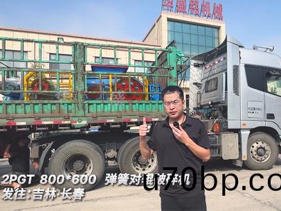 2PGT800x600彈(dan)簧(huang)對輥(gun)破(po)碎(sui)機(ji)髮(fa)徃(wang)吉(ji)林
