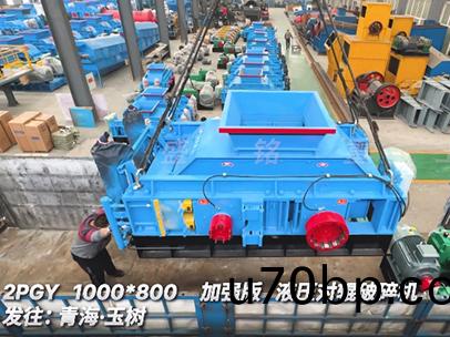 加(jia)強版(ban)1080液壓(ya)對輥破(po)碎(sui)機髮徃青海(hai)